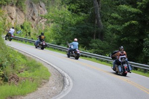 Motorcycles in Hot Springs